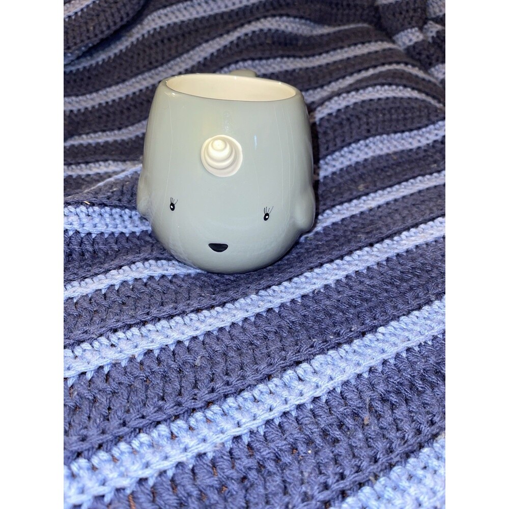 Tag Narwhal Ceramic Mug Cup Grey Novelty Cup